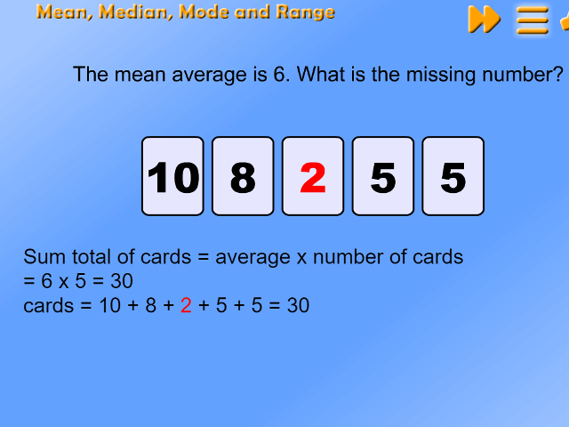 Mean-Median-Mode-Range
