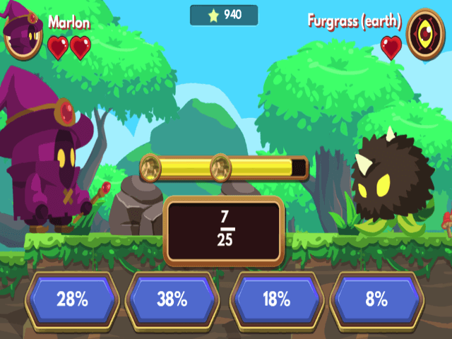Marlons-Magical-Maths-Mission-Convert-Fractions to Percentages