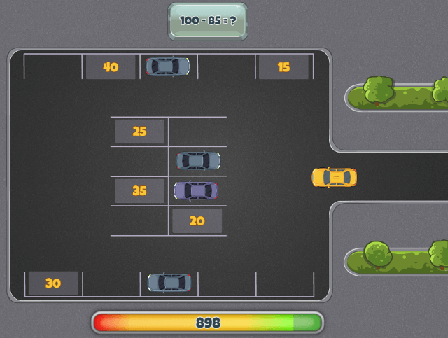 Parking-Maths-Subtraction
