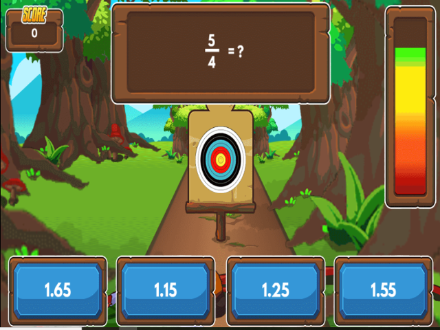 Archery-Arithmetic-Convert-Fractions-to-Decimals