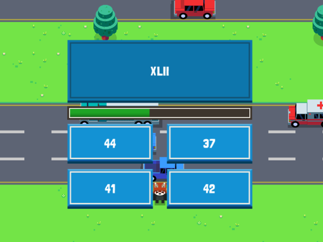 Roman-Numerals-Maths-Road-Hopper